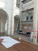 Installation de la fresque